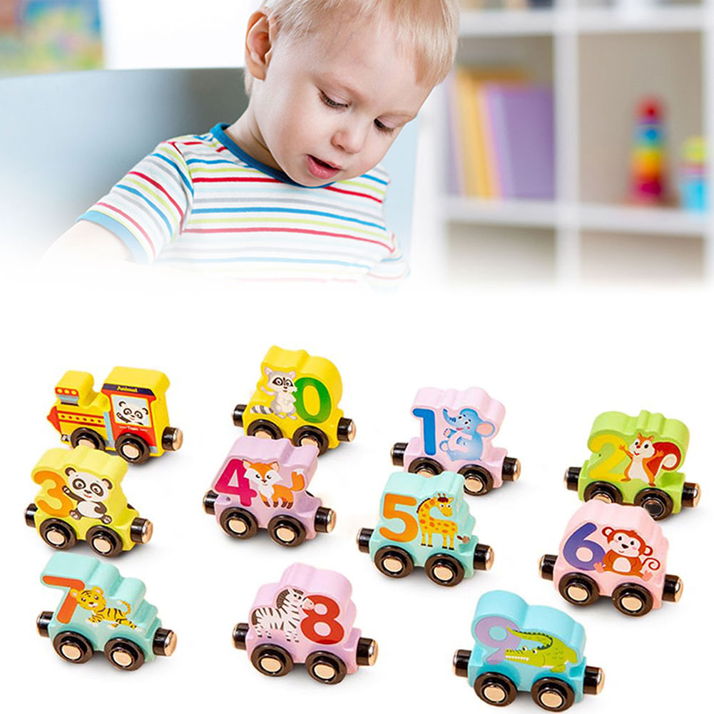 Kids Toys Cycle - 교육용 나무 장난감 만화 블록 장난감