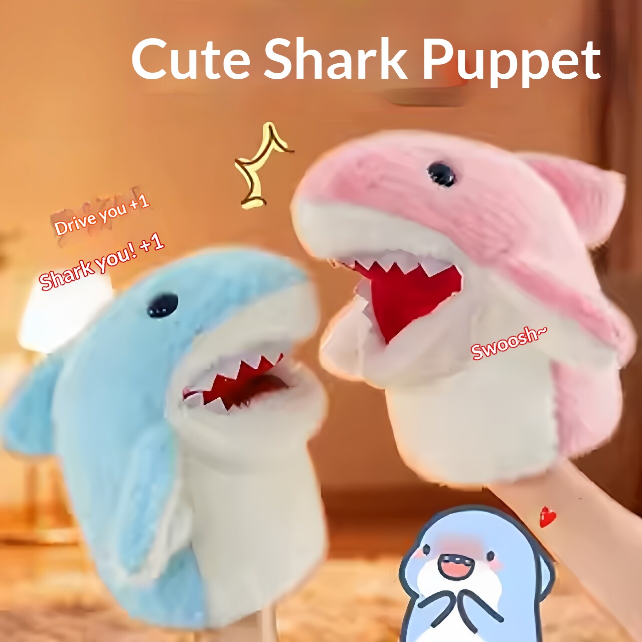 Kids Toys Play - 상어 손인형 봉제상어 팔 장갑 장난감