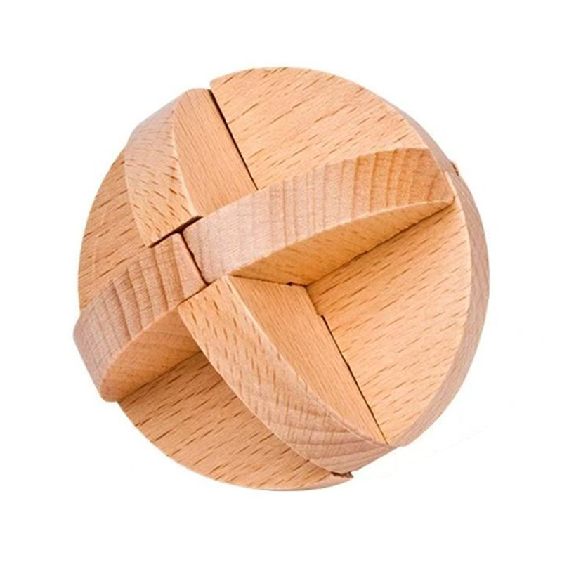 Wooden Puzzle Kids - 클래식 루반 볼 나무 두뇌 퍼즐