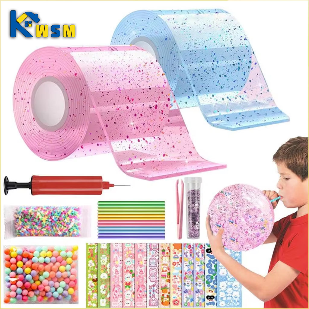 Slime Making Kit - 글리터 나노 글루 세트 버블 블로잉
