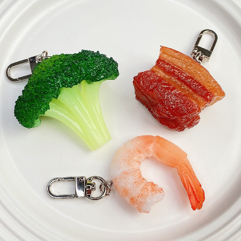 Kids Toys In Wholesale - 시뮬레이션 음식 키 체인 찐 돼지