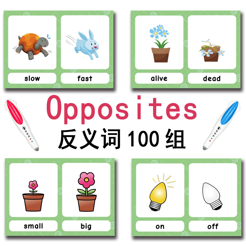 100가지 반대되는 단어 플래시 카드 영어 어휘 카드  - Kids Toys Variety 리뷰 및 가격