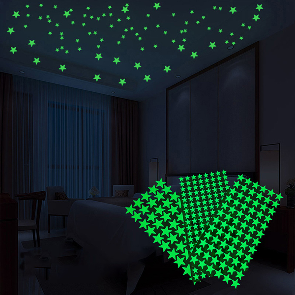 야광 3D 별 달 벽 스티커 창의적인 발광 스티커 문  - Glow In Dark Stars 리뷰 및 가격
