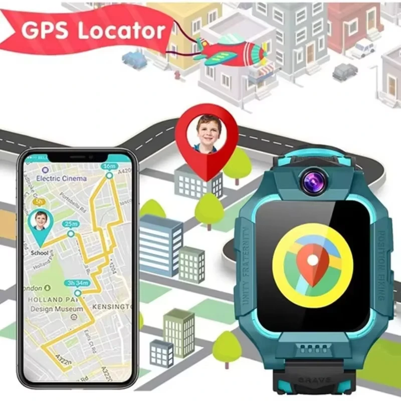 어린이용 스마트 워치 SOS 휴대폰 시계, SIM 카드 - Kids Smartwatch Gps 리뷰 및 가격