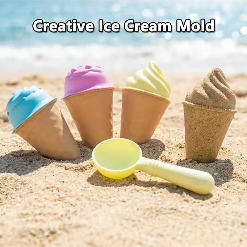 여름 해변 아이스크림 모래놀이 키트, 아이들을 위한 모 - Kinetic Sand Mold 리뷰 및 가격
