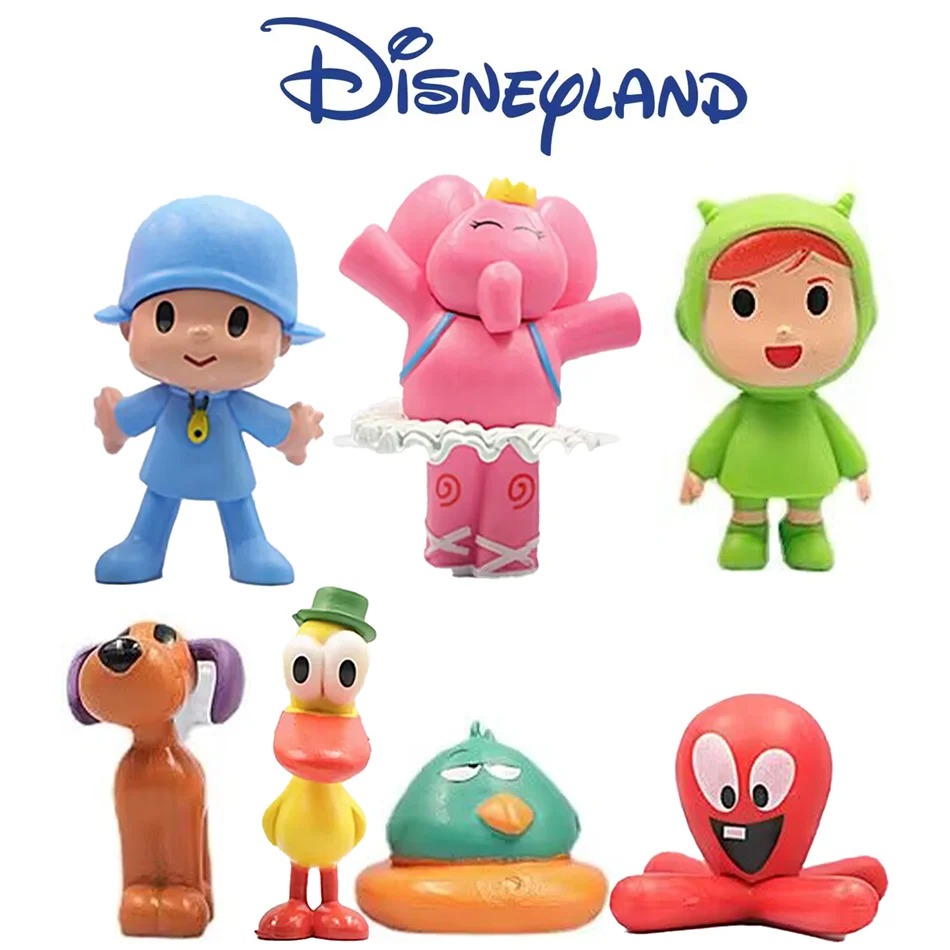 7개/세트 포코요 동물 장난감 새 오리 코끼리 인형 모 - Kids Toys Elephant 리뷰 및 가격