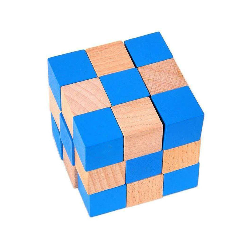 정사각형 뱀 큐브 나무 두뇌 티저 퍼즐 성인 및 어린이 - Wooden Puzzle Kids 리뷰 및 가격