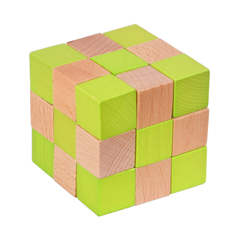 나무 뱀 큐브 퍼즐 IQ 논리 훈련 두뇌 자극 문제 해 - Wooden Puzzle Kids 리뷰 및 가격