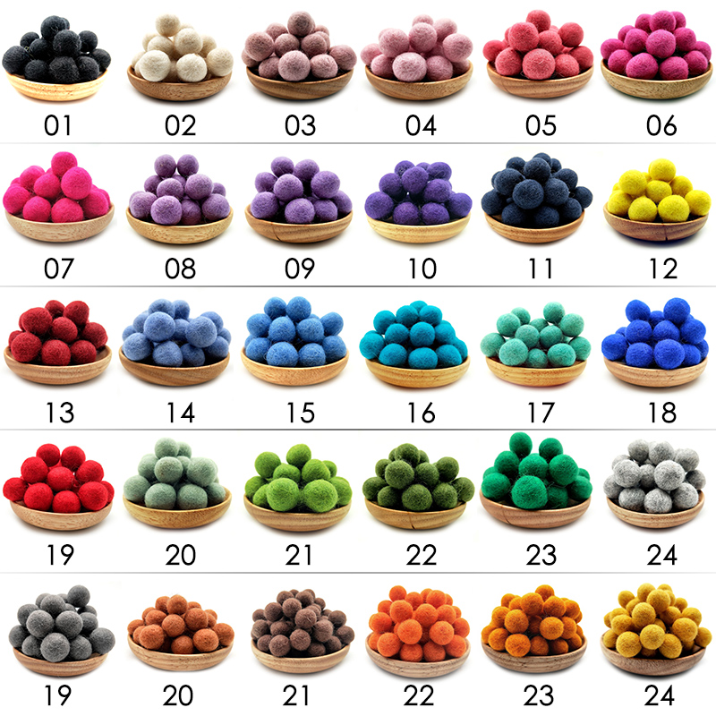 2cm 양모 펠트 공 라운드 펠트 치어 리딩 혼합 색상 - Kids Toys In Wholesale 리뷰 및 가격
