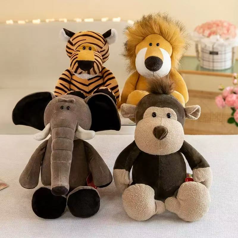 25CM 귀여운 정글 동물 인형 숲 동물 인형 강아지  - Kids Toys Elephant 리뷰 및 가격