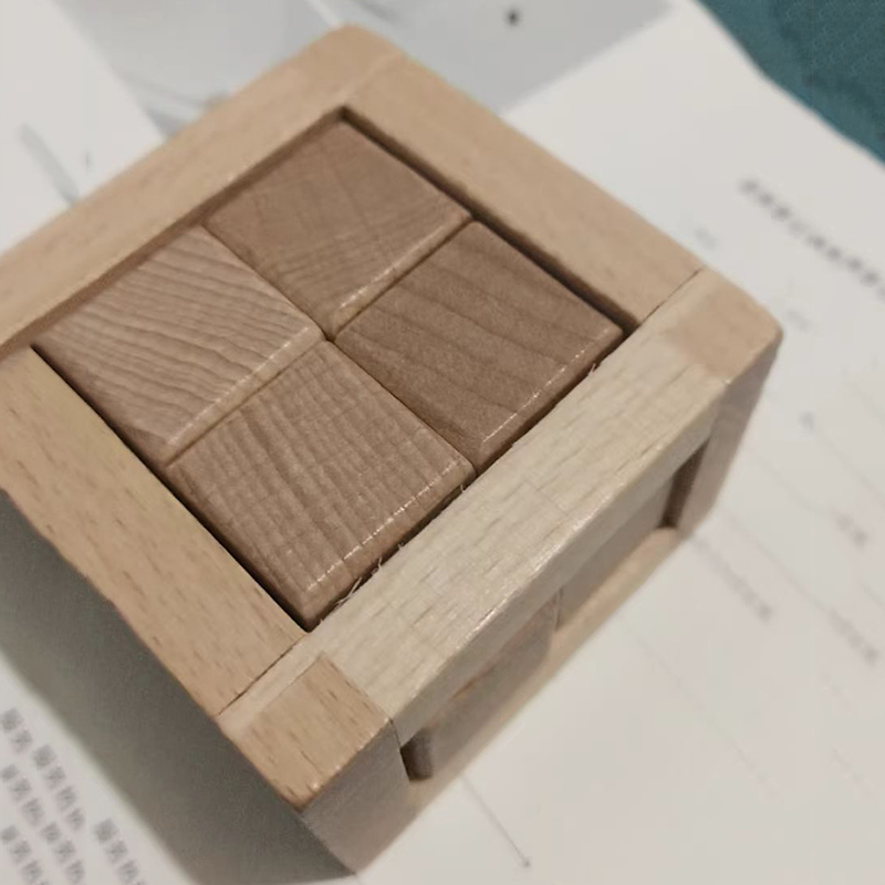 교육용 분리형 장난감 인터락 퍼즐 큐브 나무 두뇌 티저 - Wooden Puzzle Kids 리뷰 및 가격