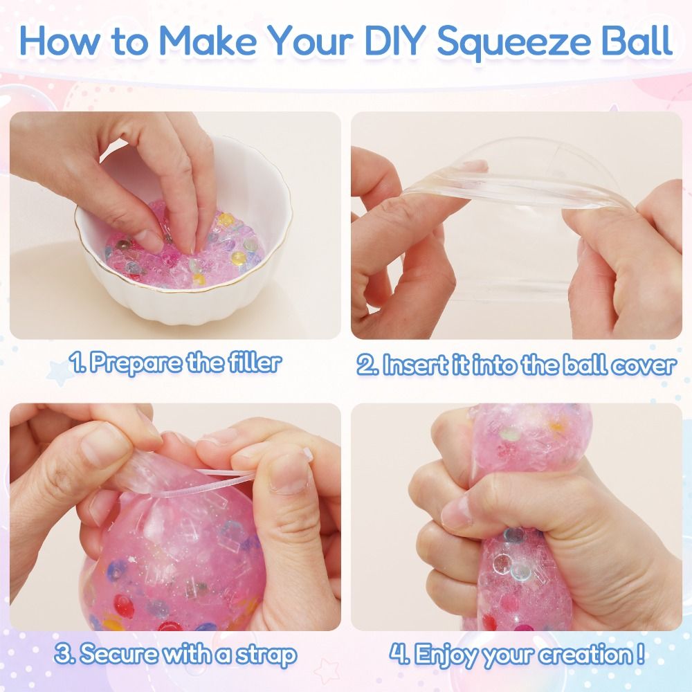 6cm 볼 스킨 DIY 스트레스 볼 만들기 키트 슬라임 - Slime Making Kit 리뷰 및 가격