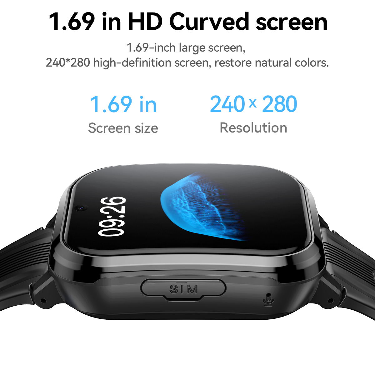 HOCO Y108 1.69인치 HD LCD 곡면 터치스 - Kids Smartwatch Gps 리뷰 및 가격