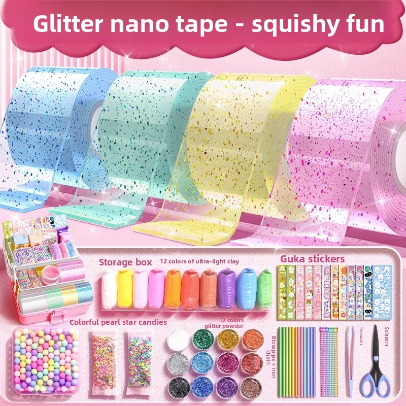 글리터 나노 글루 세트 버블 블로잉 슬라임 키트 퍼티  - Slime Making Kit 리뷰 및 가격