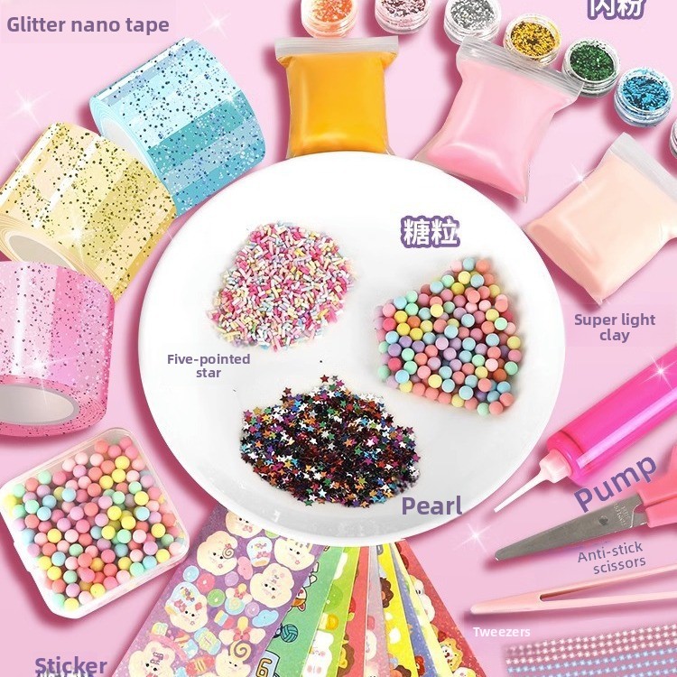 글리터 나노 글루 세트 버블 블로잉 슬라임 키트 퍼티  - Slime Making Kit 리뷰 및 가격